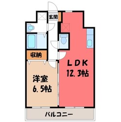 峰駅 徒歩2分 4階の物件間取画像